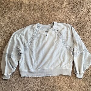 Aerie Hey Crochet sweatshirt